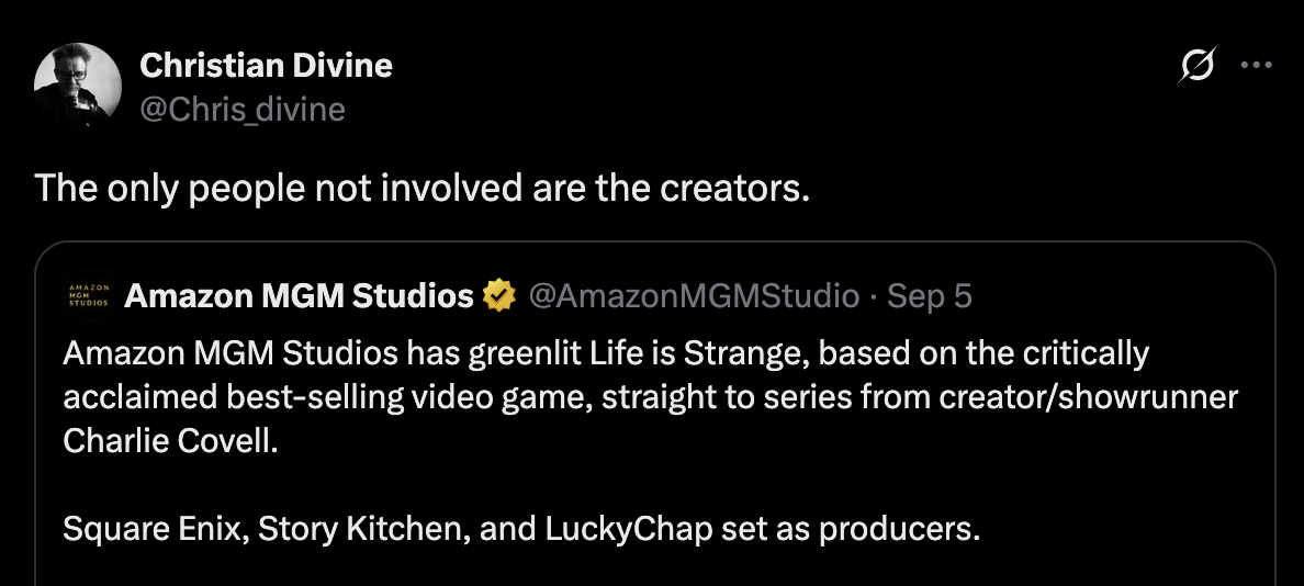Tweet screenshot