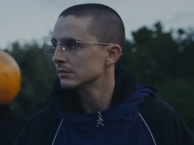 Chalamet with a buzz cut